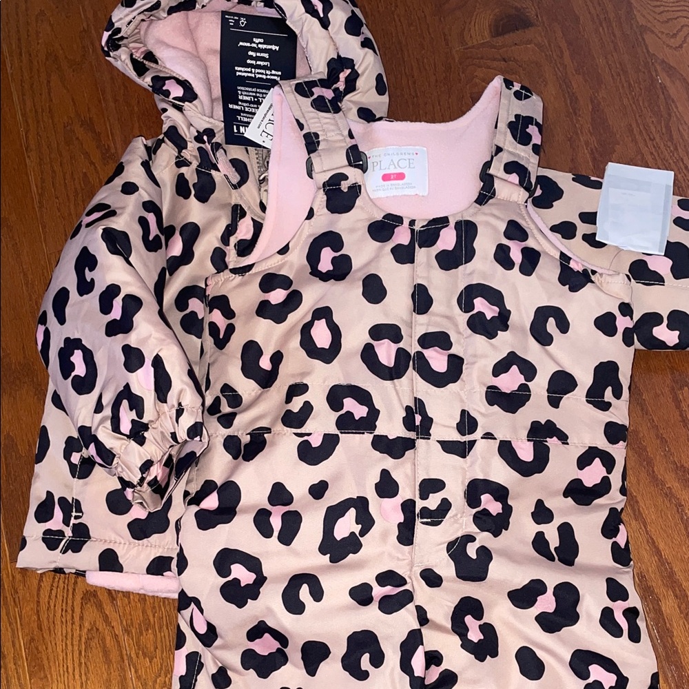 Leopard Print Baby Snowsuit